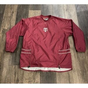 Texas A&M Aggies Nike Pullover Windbreaker XXL Maroon Sports Football Packable